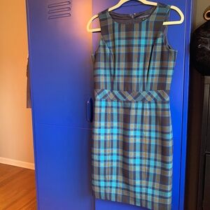 Tommy Hilfiger plaid lined sleeveless dress women’s size 4